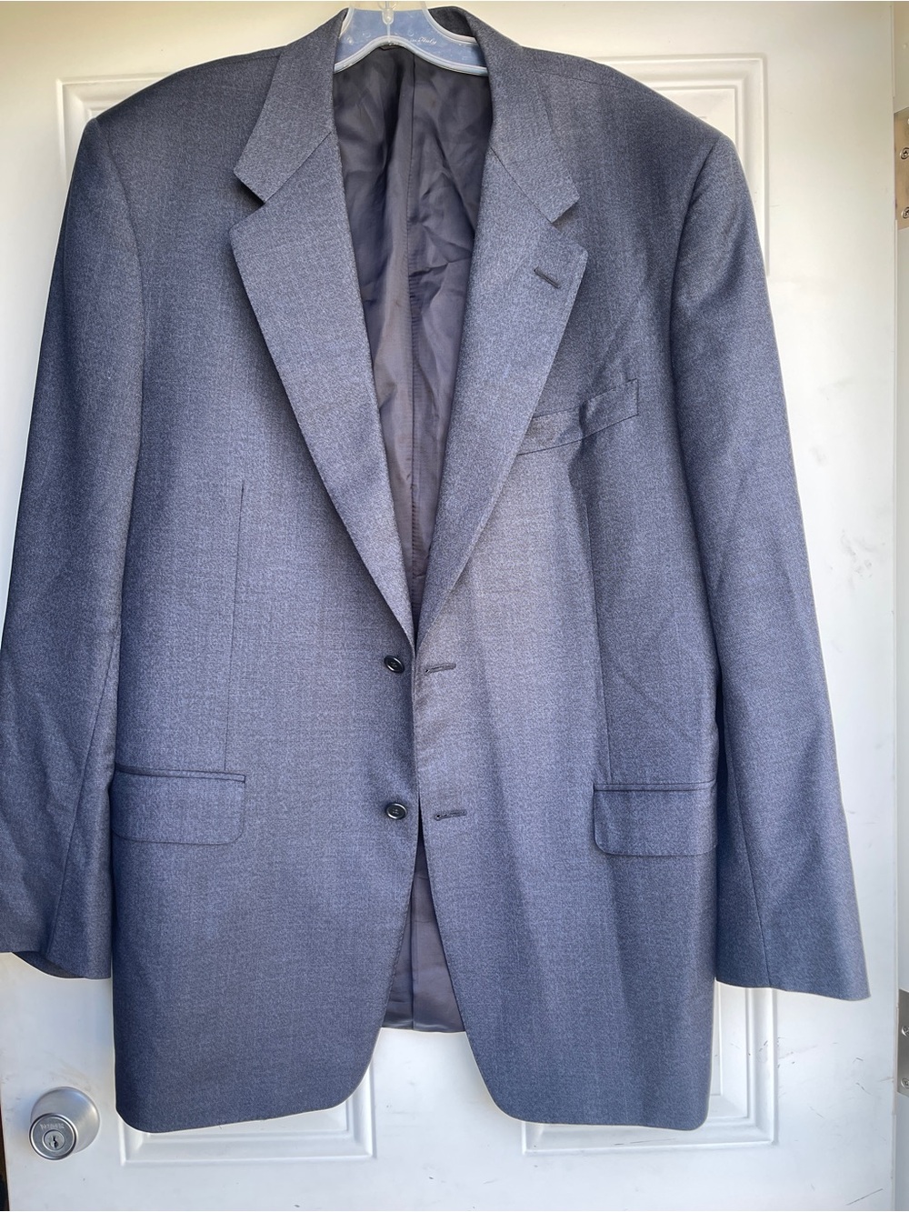 Canali Super 120s Men’s Wool Blazer Made in Italy - Size (44L)
